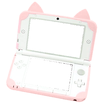 three taiyaki left faced vertically lined up - bottom one is pastel pink , middle gray / black , top white